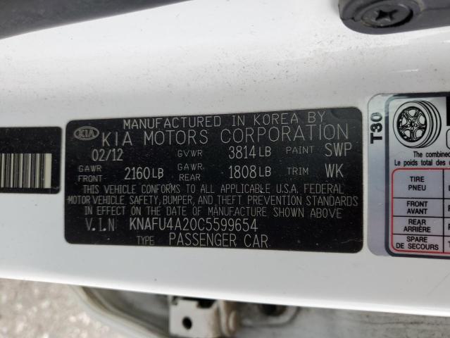 2012 Kia Forte Ex VIN: KNAFU4A20C5599654 Lot: 52330644