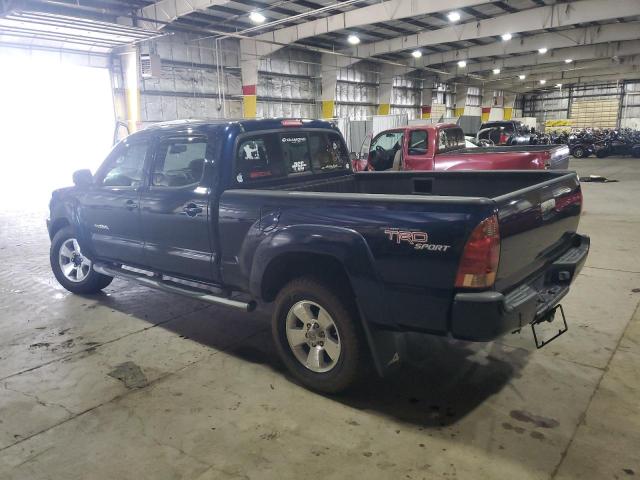 TOYOTA TACOMA DOU 2007 blue  gas 5TEMU52N27Z420493 photo #3