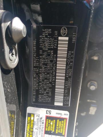 2021 TOYOTA CAMRY XSE - 4T1K61AK5MU475814