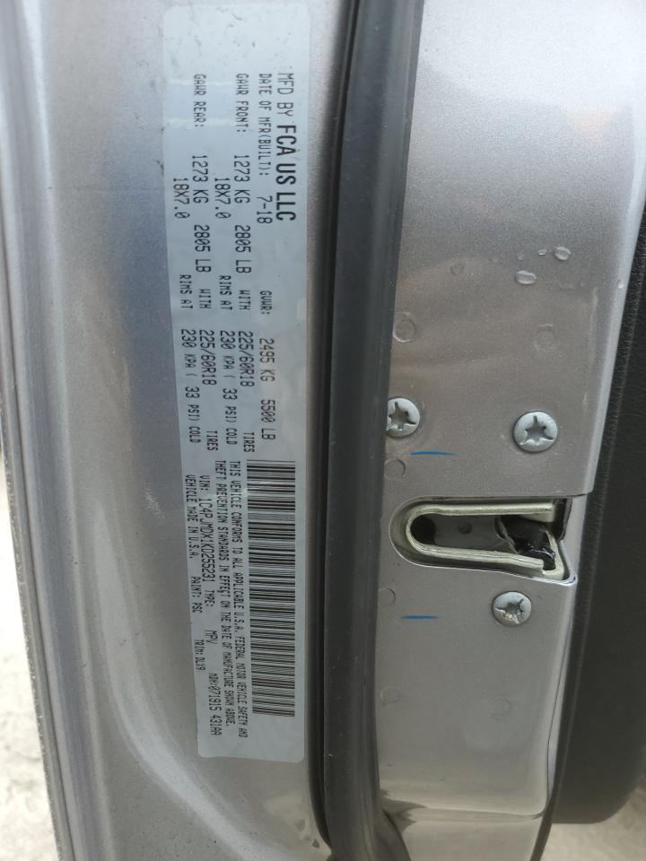 1C4PJMDX1KD255231 2019 Jeep Cherokee Limited