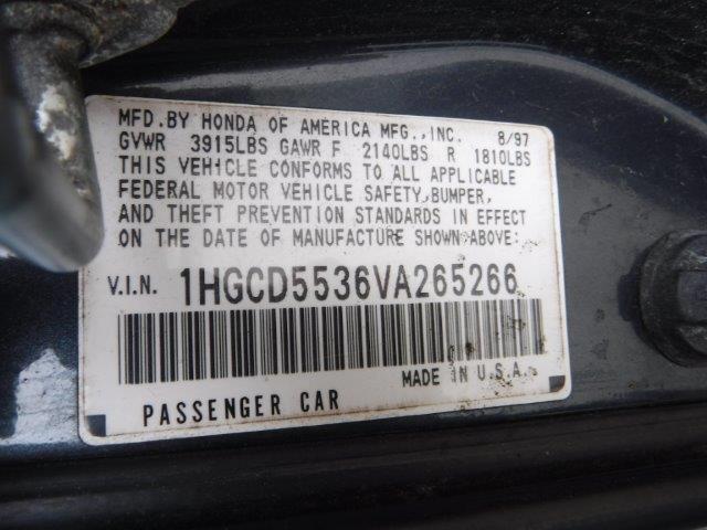 1997 HONDA ACCORD LX 1HGCD5536VA265266  50905114