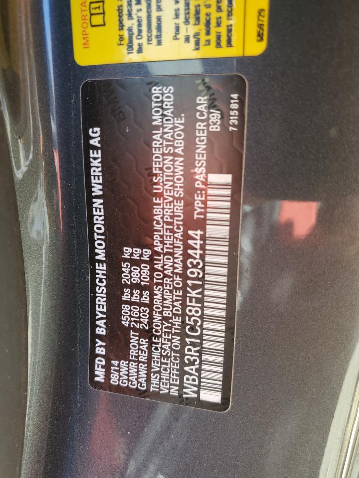 WBA3R1C58FK193444 2015 BMW 435 I