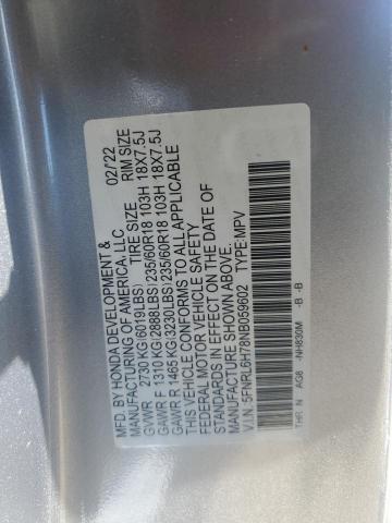 2022 Honda Odyssey Exl VIN: 5FNRL6H78NB059602 Lot: 49273094