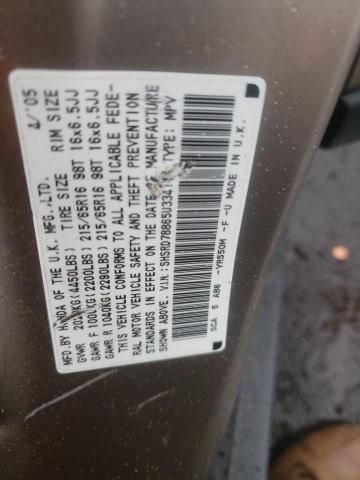 2005 Honda Cr-V Ex VIN: SHSRD78865U334114 Lot: 51198674