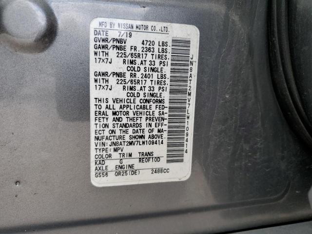 2020 Nissan Rogue S VIN: JN8AT2MV7LW109414 Lot: 51565504