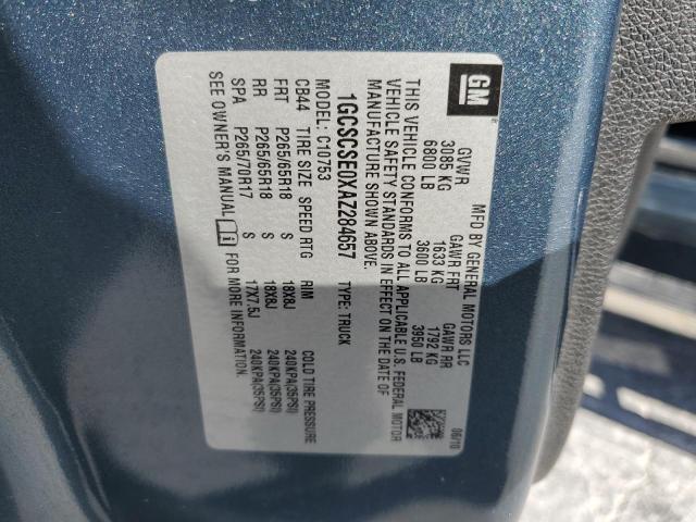 2010 Chevrolet Silverado C1500 Lt VIN: 1GCSCSE0XAZ284657 Lot: 52103224