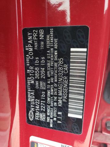 2022 Hyundai Elantra Sel VIN: KMHLM4AG1NU328785 Lot: 51144094