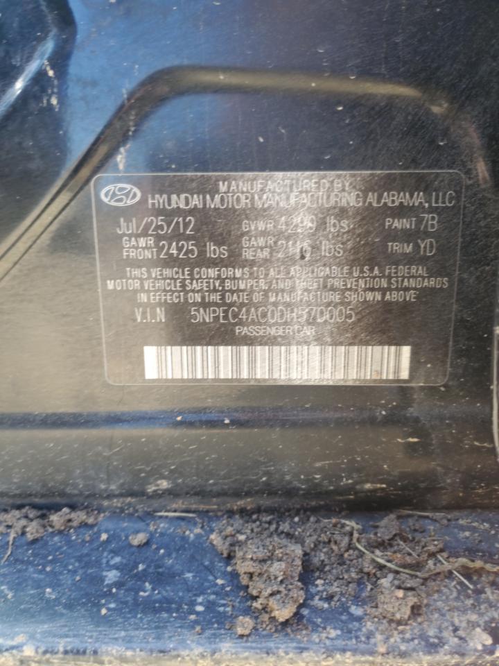 5NPEC4AC0DH570005 2013 Hyundai Sonata Se