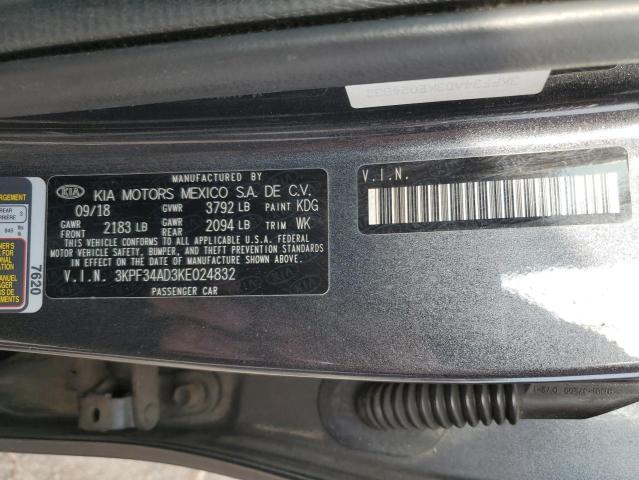 2019 KIA FORTE GT L - 3KPF34AD3KE024832