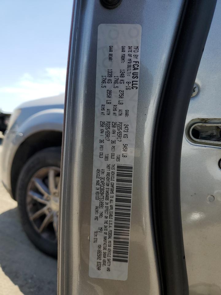 3C4PDCBG9HT510991 2017 Dodge Journey Sxt 3C4PDCBG9HT510991 2017 Dodge Journey Sxt
