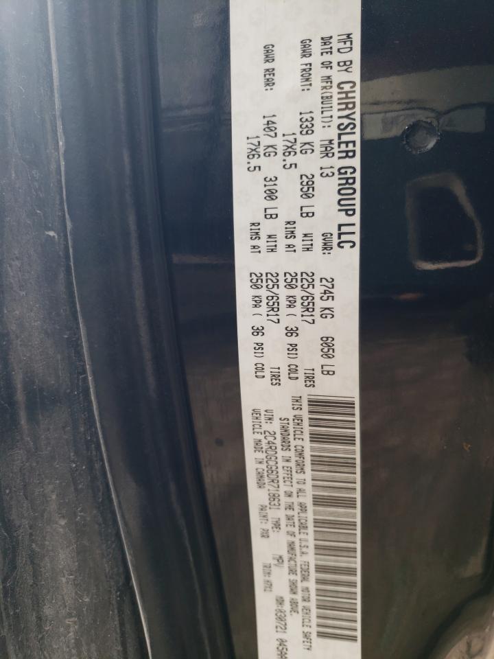 2C4RDGCG7DR524562 2013 Dodge Grand Caravan Sxt