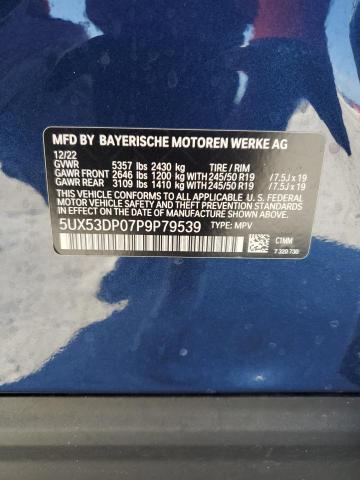 2023 BMW X3 XDRIVE3 - 5UX53DP07P9P79539