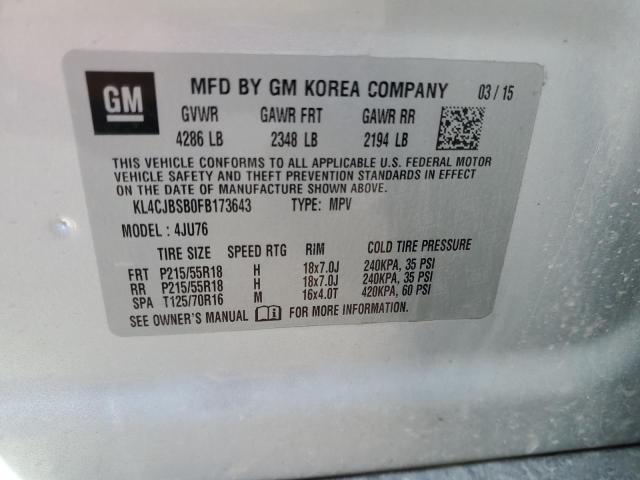 2015 BUICK ENCORE CON - KL4CJBSB0FB173643