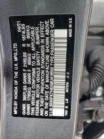 2021 HONDA CIVIC EX - SHHFK7H6XMU418500