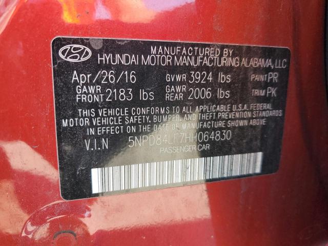2017 HYUNDAI ELANTRA SE - 5NPD84LF7HH064830