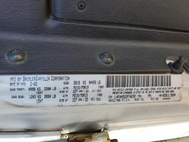 2002 Jeep Wrangler / Tj Sport VIN: 1J4FA49S22P748787 Lot: 51068334