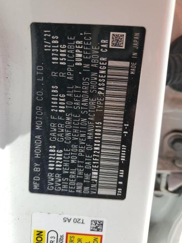 2022 HONDA CIVIC EX - JHMFE1F72NX010015
