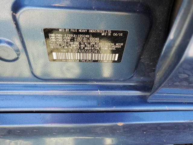 2016 SUBARU IMPREZA SP - JF1GPAU65G8294740