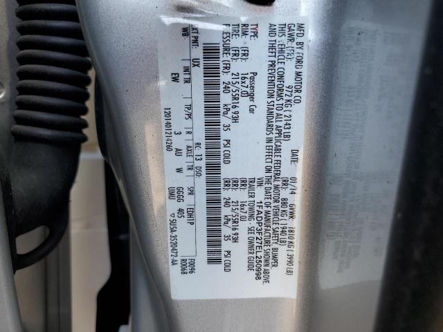 2014 Ford Focus Se VIN: 1FADP3F27EL250998 Lot: 50139854