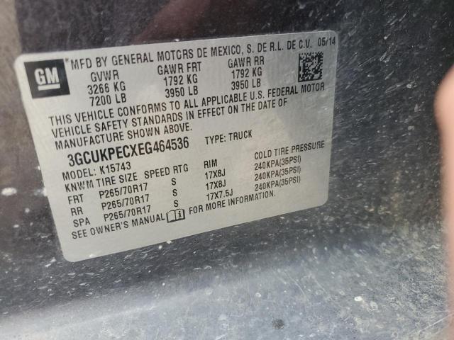 2014 Chevrolet Silverado K1500 VIN: 3GCUKPECXEG464536 Lot: 47863414