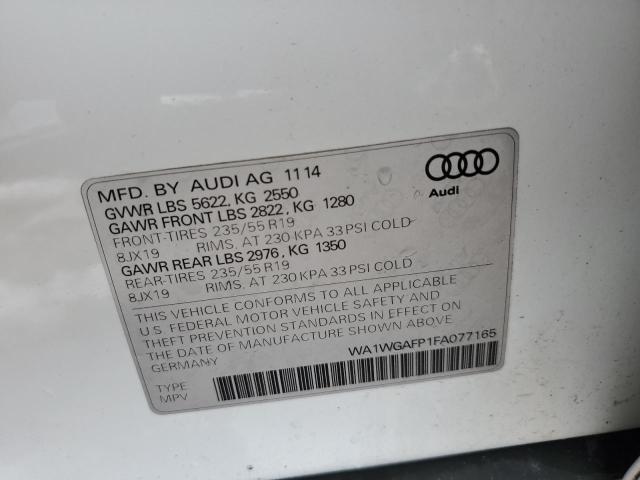 VIN WA1WGAFP1FA077165 2015 Audi Q5, Prestige no.13