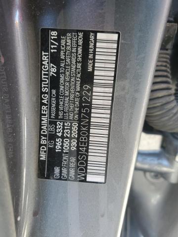 VIN WDDSJ4EB0KN751229 2019 Mercedes-Benz CLA-Class,... no.12