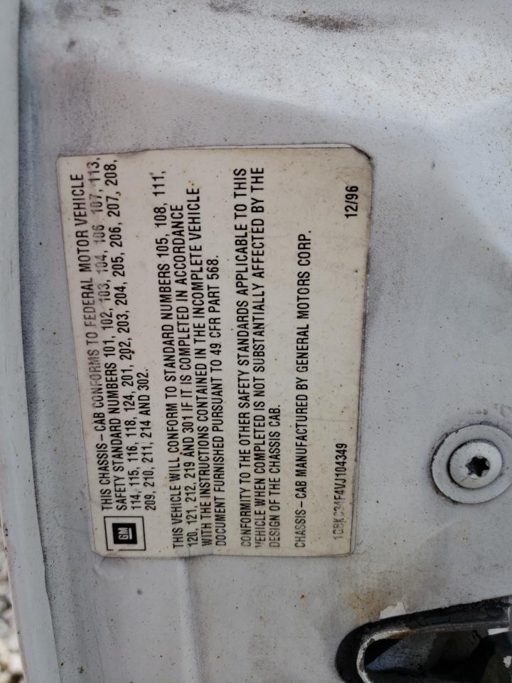 1GBKC34F4VJ104349 1997 Chevrolet Gmt-400 C3500-Hd