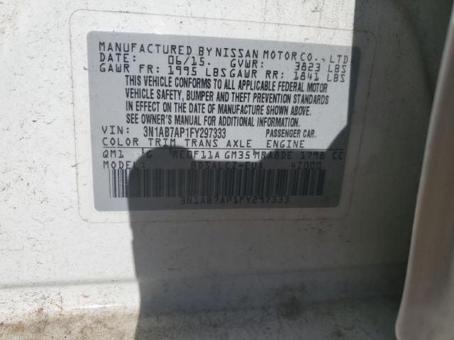 2015 NISSAN SENTRA S - 3N1AB7AP1FY297333
