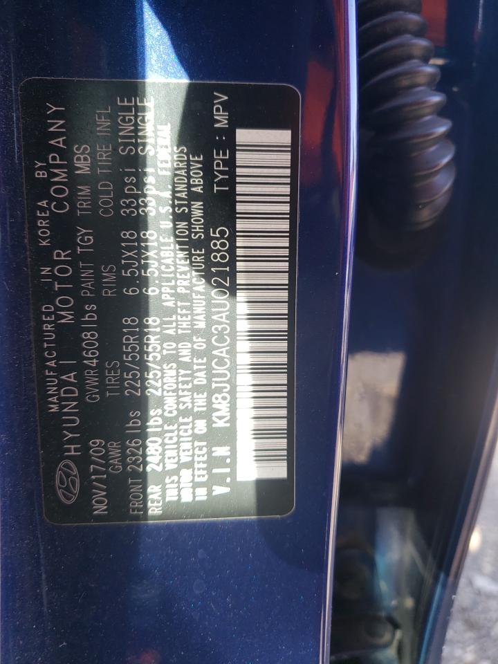 KM8JUCAC3AU021885 2010 Hyundai Tucson Gls