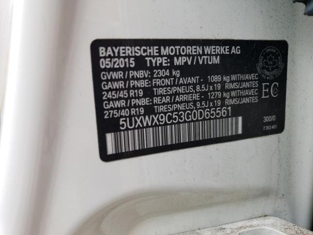 VIN 5UXWX9C53G0D65561 2016 BMW X3, Xdrive28I no.13