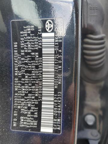 2017 Toyota Corolla L VIN: 5YFBURHE5HP699306 Lot: 49626104