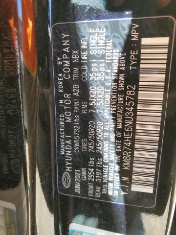 2022 Hyundai Palisade Calligraphy VIN: KM8R74HE6NU345782 Lot: 51036484