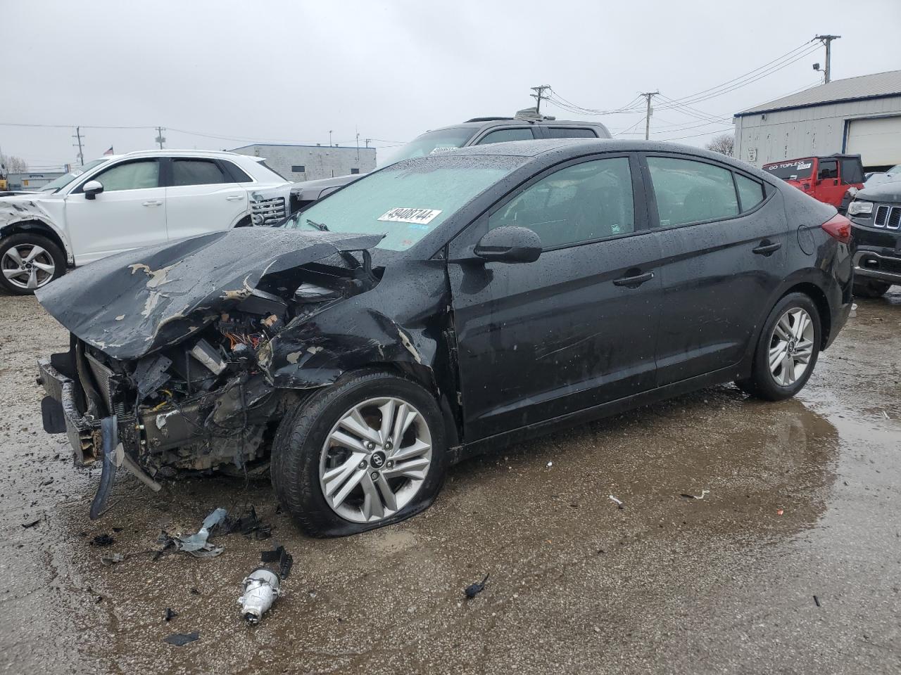 2019 Hyundai Elantra Sel vin: KMHD84LF2KU855713