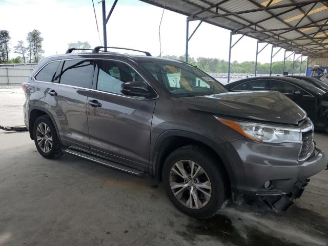 VIN 5TDJKRFH7FS224436 2015 Toyota Highlander, Xle no.4