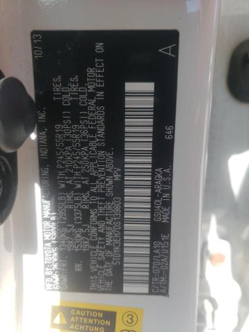 2013 Toyota Highlander Limited VIN: 5TDYK3EH7DS139803 Lot: 50820674