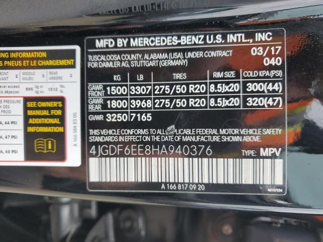 Lot #2505213085 2017 MERCEDES-BENZ GLS 450 4M salvage car