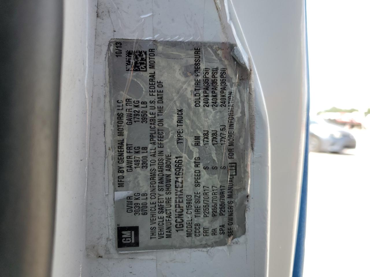 1GCNCPEHXEZ169661 2014 Chevrolet Silverado C1500