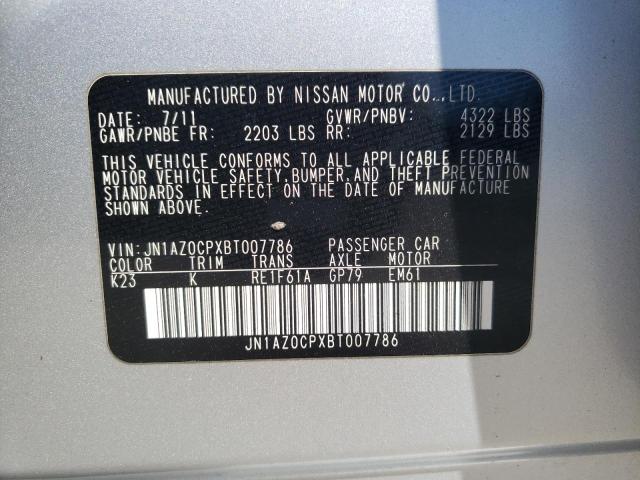 Lot #2438227773 2011 NISSAN LEAF SV salvage car