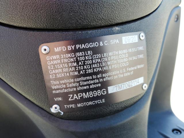 2021 PIAGGIO LIBERTY 15 ZAPM898G7M7002114