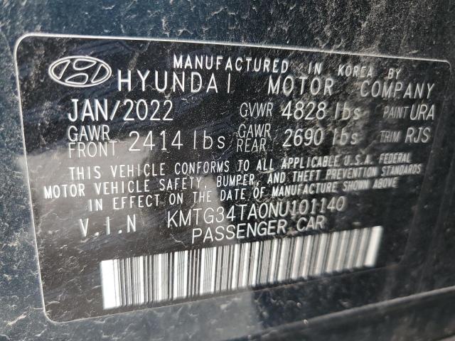 2022 Genesis G70 Base VIN: KMTG34TA0NU101140 Lot: 50863774