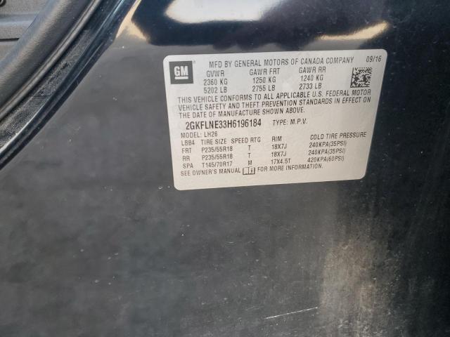 2017 GMC Terrain Sle VIN: 2GKFLNE33H6196184 Lot: 51229914