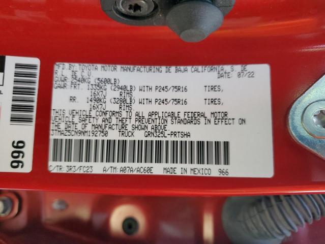 2022 Toyota Tacoma Double Cab VIN: 3TMAZ5CN9NM192750 Lot: 50882594