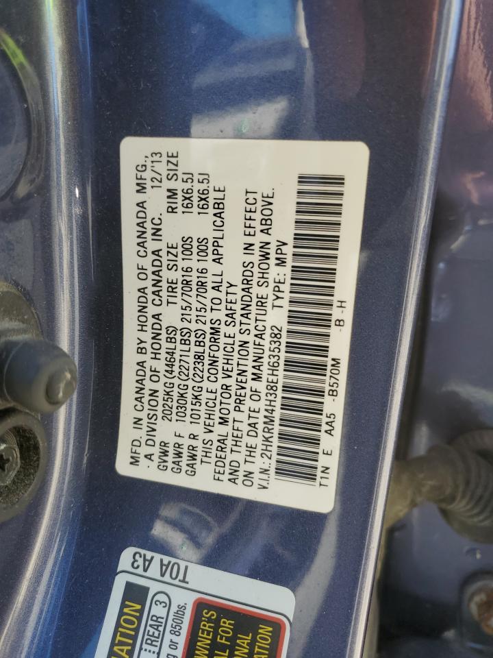 2HKRM4H38EH635382 2014 Honda Cr-V Lx