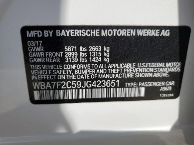 2018 BMW 750 Xi VIN: WBA7F2C59JG423651 Lot: 52314364