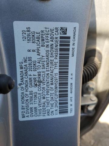 2HGFC2F65MH529715 Honda Civic LX 12