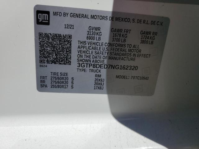 Lot #2470987820 2022 GMC SIERRA LIM salvage car