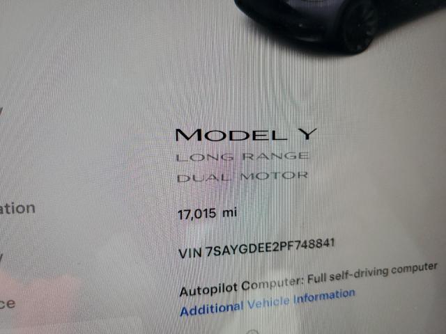 7SAYGDEE2PF748841 Tesla Model Y  9