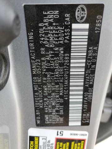2023 TOYOTA CAMRY LE - 4T1C11AK4PU172689