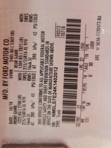 2019 Ford Transit Connect Xl VIN: NM0LS7E24K1402012 Lot: 39259075