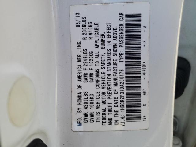 VIN 1HGCR2F37DA200178 2013 Honda Accord, LX no.12